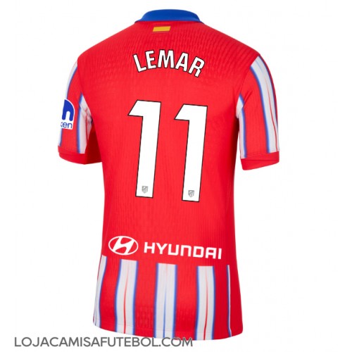 Camisa de Futebol Atletico Madrid Thomas Lemar #11 Equipamento Principal 2024-25 Manga Curta